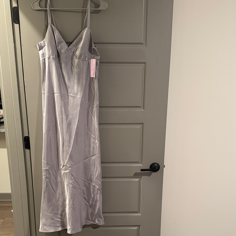 Wild Fable Silver Satin dress
